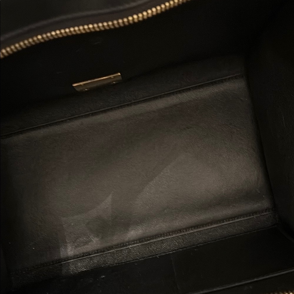 Celine authentic Trapeze Black, Cream and orange Women's Bag canvas and leather - Picture 9 of 13